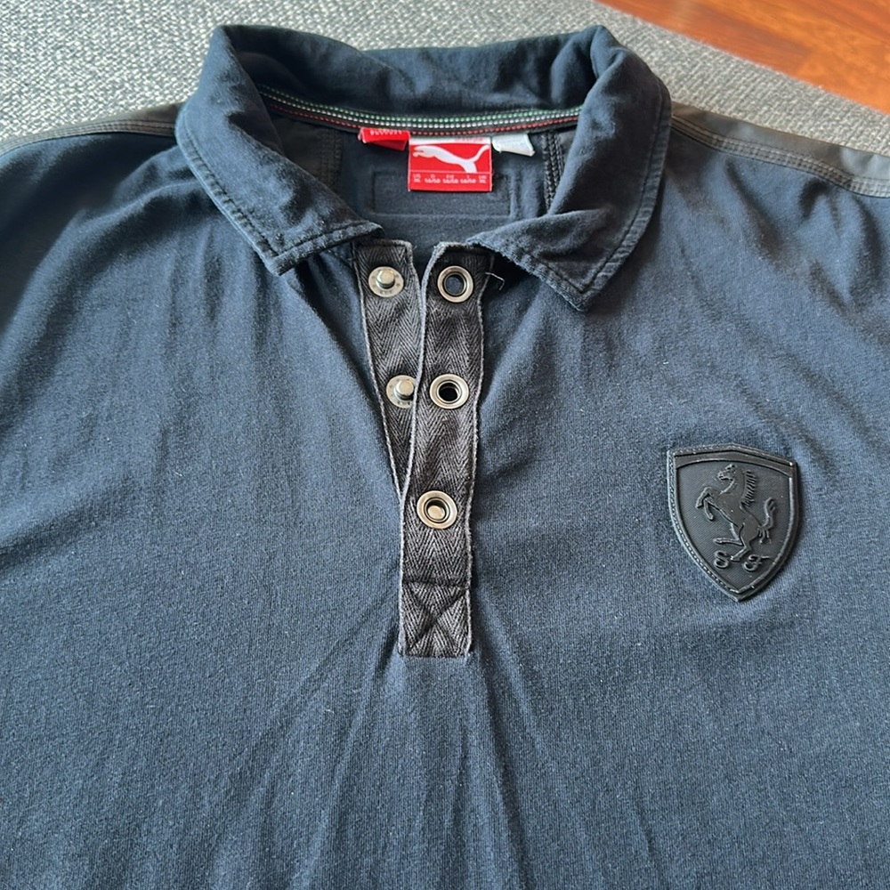 Ferrari x Puma Men's Polo Shirt in Black XL - Picture 6 of 8